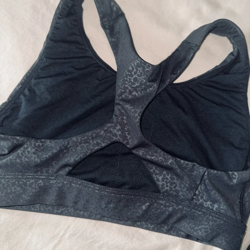 3 Athleta Neutral Sports Bras XS Athletic Bundle Black Bra Top Set